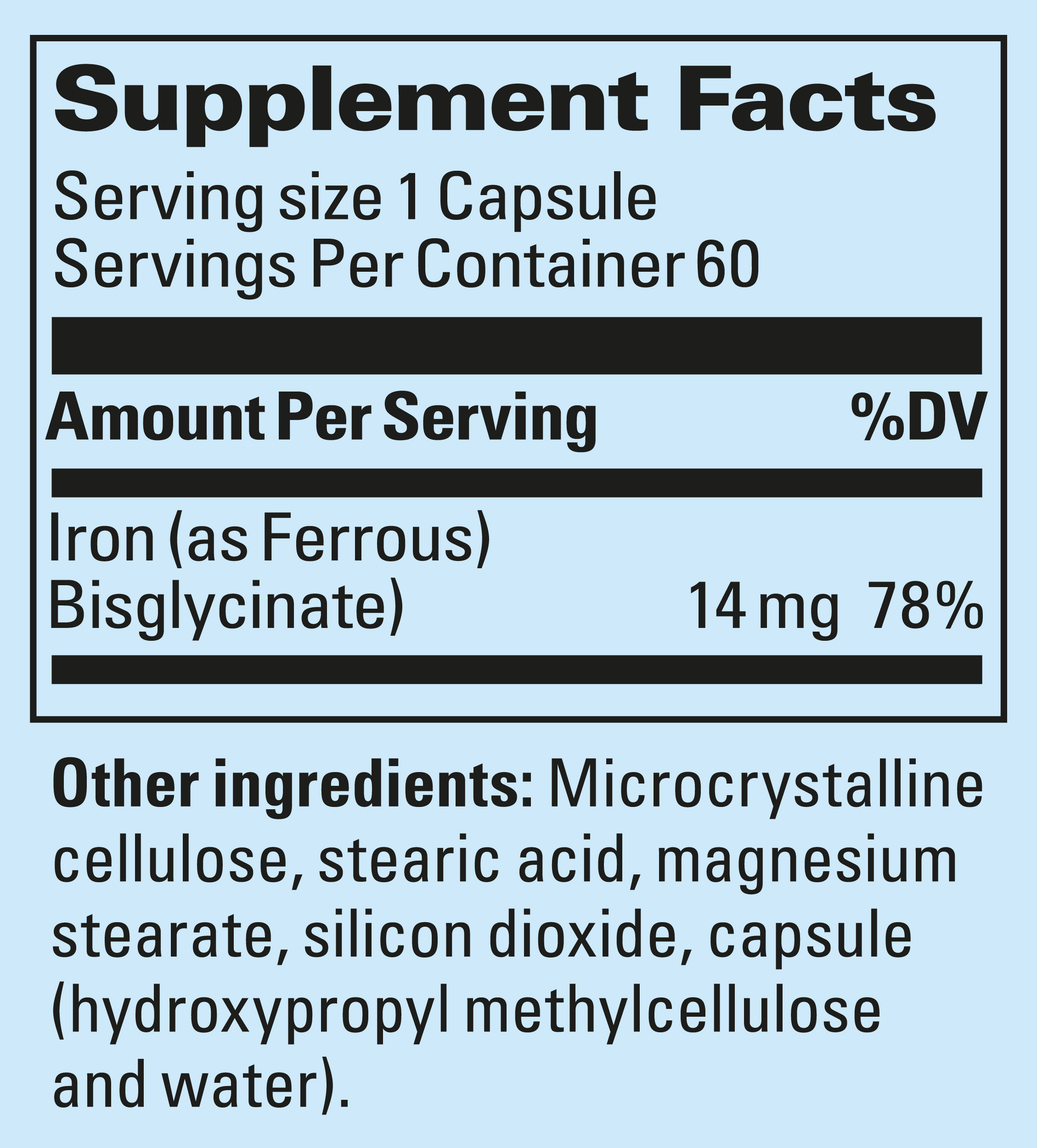 Supplement Label